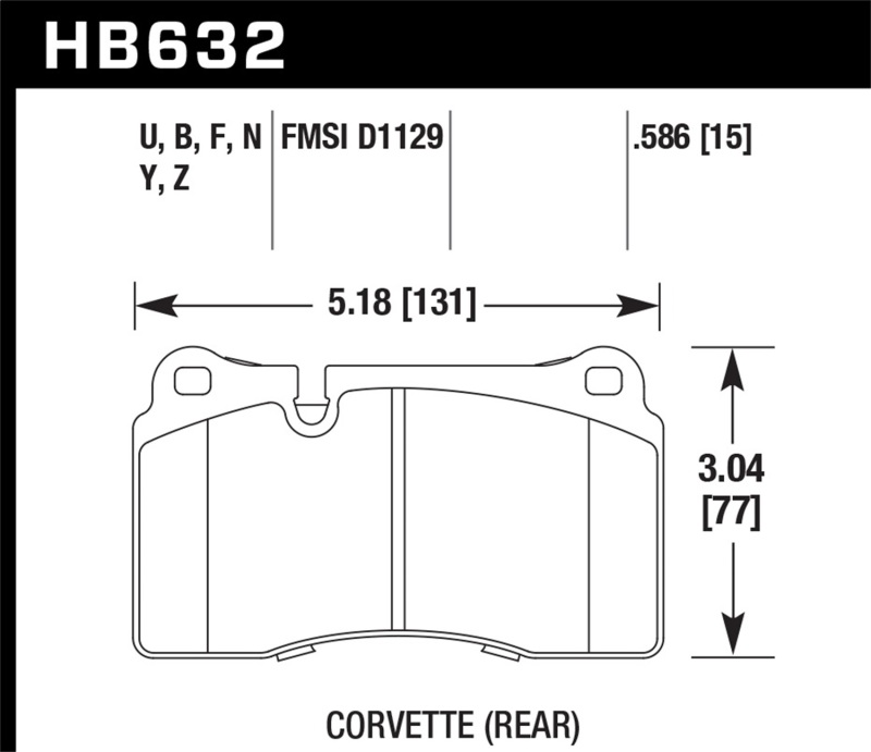 Volkswagen Touareg Brake Pads - Front - Hawk Performance - HP Plus Compound - `06-`10